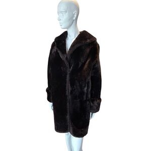 Vintage Tescan Made in England Sheepskin Mouton Fur Coat